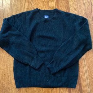 Black size small gap waffle knit sweater